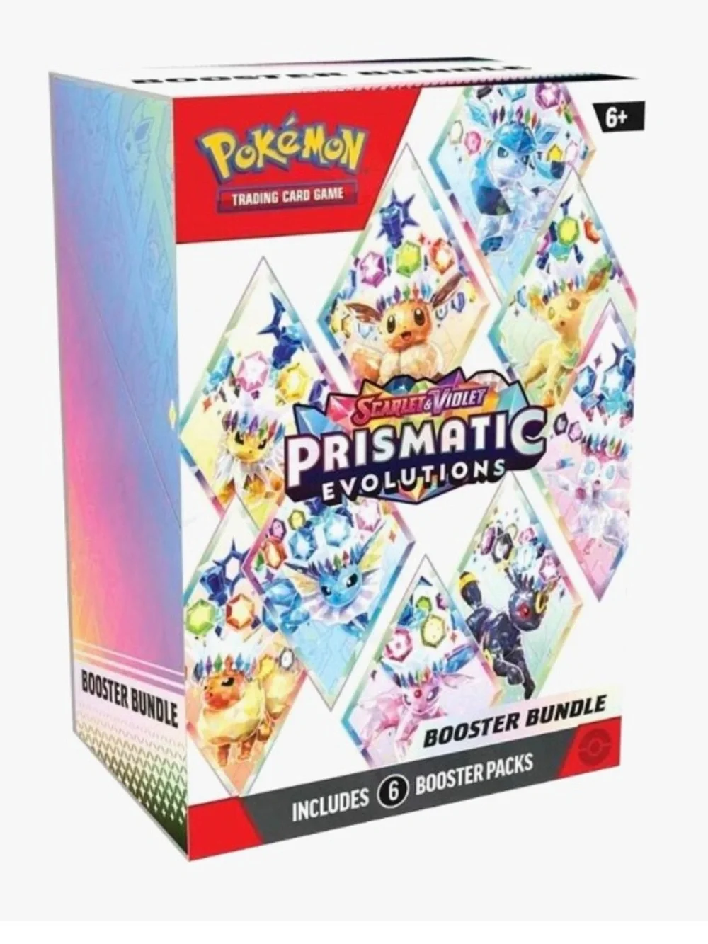 Pokemon Prismatic Evolutions Booster Bundle - White Multicolor Holo